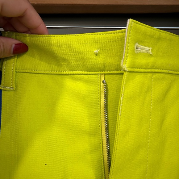 Long Colorblock Denim Slit Skirt - Simon Miller Simi Skirt Fred Segal - Picture 6 of 9